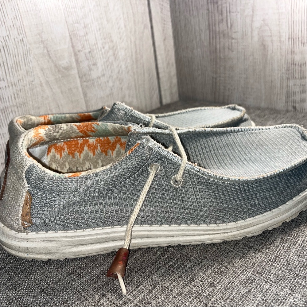 Hey Dude Light Gray Slip-On Loafers